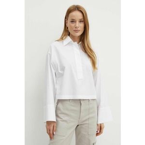 MAX&Co. bluza din bumbac femei, culoarea alb, 2426116051200 imagine