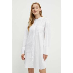 MAX&Co. rochie din bumbac culoarea alb, mini, oversize, 2426226031200 imagine