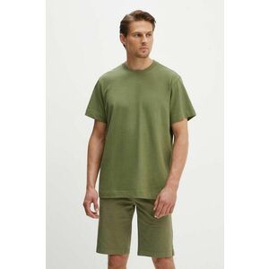 G-Star Raw tricou din bumbac culoarea verde, neted imagine