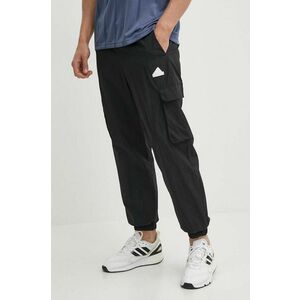 adidas pantaloni de trening culoarea negru, neted, IN3702 imagine