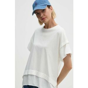 Sisley tricou femei, culoarea alb, 33D6L106D imagine