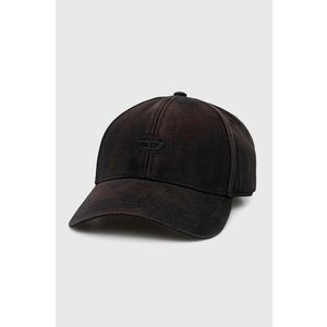 Diesel șapcă de baseball din bumbac C-RUN-WASH culoarea negru, cu imprimeu, A11361.0BLAA imagine