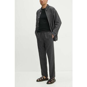 American Vintage pantaloni barbati, culoarea gri, drept, MDAK10BH24 imagine