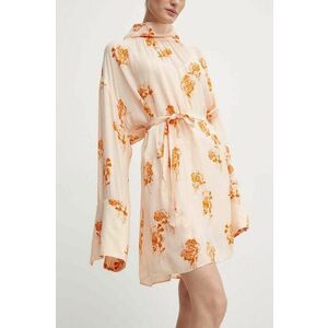 Day Birger et Mikkelsen rochie Jay - Falling Flowers culoarea portocaliu, mini, oversize, DAY65243254 imagine