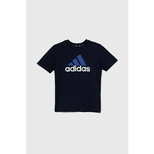 adidas tricou de bumbac pentru copii U BL 2 TEE culoarea albastru marin, cu imprimeu, IX9529 imagine