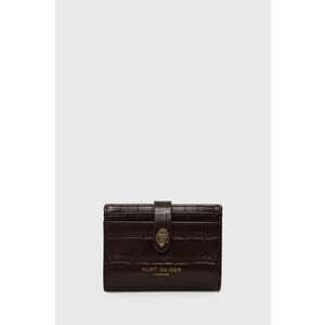 Kurt Geiger London portofel de piele MULTI CARD SHOREDITCH femei, culoarea maro, 9343631149 imagine