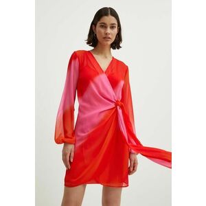 Never Fully Dressed rochie Vienna culoarea roz, mini, evazati, NFDDR1360 imagine