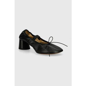 Proenza Schouler pantofi de piele Glove Mary Jane culoarea negru, cu toc drept, PS41261A imagine