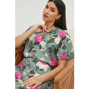 Medicine bluza femei, culoarea turcoaz, modelator imagine