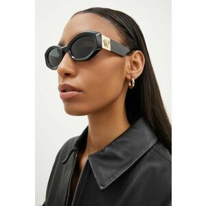 Versace ochelari de soare femei, culoarea negru, 0VE4466U imagine