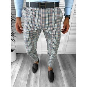 Pantaloni barbati eleganti gri A4960 F3-5.3 / E 9-2 ~ imagine