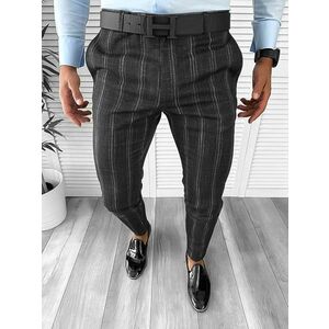 Pantaloni barbati eleganti negri B1551 61-4 E~ imagine