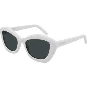 Saint Laurent ochelari de soare femei, culoarea gri imagine