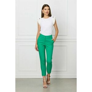 Pantaloni Callisto office verde crud imagine