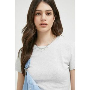 Abercrombie & Fitch tricou femei, culoarea gri imagine