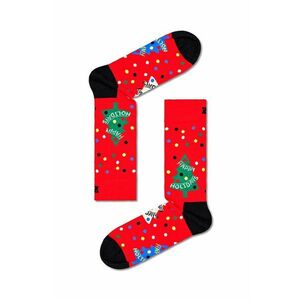 Happy Socks sosete Happy Holidays Sock culoarea rosu imagine