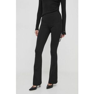 XT Studio pantaloni femei, culoarea negru, evazati, high waist imagine