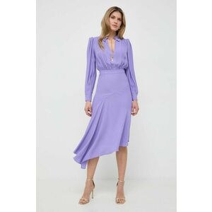 Elisabetta Franchi rochie culoarea violet, mini, evazati imagine