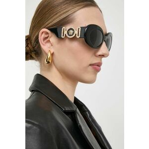 Versace ochelari de soare femei, culoarea negru imagine