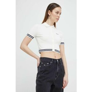 Tommy Jeans tricou femei, culoarea bej DW0DW17761 imagine