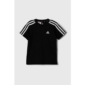 adidas tricou de bumbac pentru copii LK 3S CO culoarea negru, neted imagine
