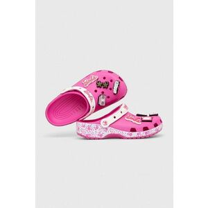 Crocs papuci Barbie Classic Clog femei, culoarea roz 206340 imagine