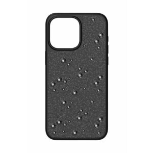 Swarovski etui pentru telefon iPhone 15 Pro Max culoarea negru imagine