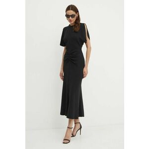 Victoria Beckham rochie culoarea negru, maxi, evazati, 1124WDR005227A imagine