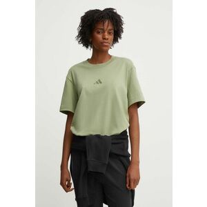 adidas tricou din bumbac All SZN femei, culoarea verde, JF8771 imagine