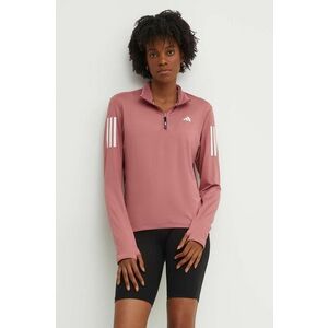 adidas Performance hanorac de jogging Own The Run Base culoarea roz, cu imprimeu, IV5509 imagine