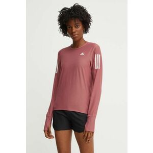 adidas Performance longsleeve pentru alergare Own The Run Base culoarea roz, IM5405 imagine