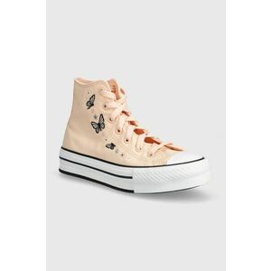 Converse tenisi copii A07355C culoarea portocaliu imagine