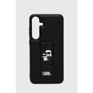 Karl Lagerfeld Husă pentru telefon Galaxy S24+ culoarea negru, KLHCS24MGSAKCPK imagine