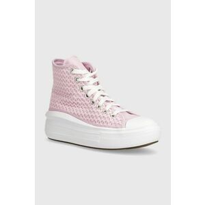 Converse tenisi copii A07358C culoarea roz imagine