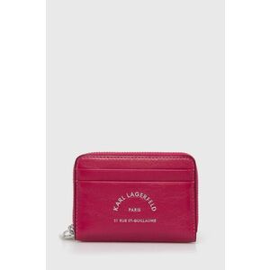 Karl Lagerfeld portofel femei, culoarea roz, 245W3234 imagine