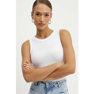 Karl Lagerfeld top femei, culoarea alb, 245W1702 imagine