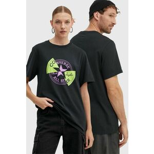 Converse tricou din bumbac culoarea negru, cu imprimeu, 10026427-A01 imagine
