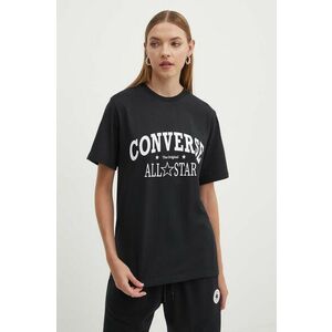 Converse tricou din bumbac culoarea negru, cu imprimeu, 10026458-A03 imagine