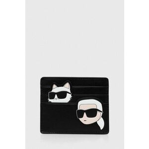 Karl Lagerfeld carcasa din piele culoarea negru, 245W3216 imagine