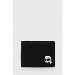 Karl Lagerfeld portofel barbati, culoarea negru, 245M3202 imagine