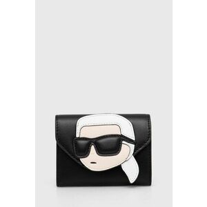 Karl Lagerfeld portofel de piele femei, culoarea negru, 245W3214 imagine