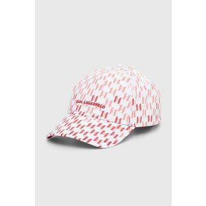 Karl Lagerfeld șapcă de baseball din bumbac culoarea roz, modelator, 245W3406 imagine