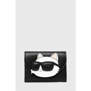 Karl Lagerfeld portofel de piele femei, culoarea negru, 245W3215 imagine