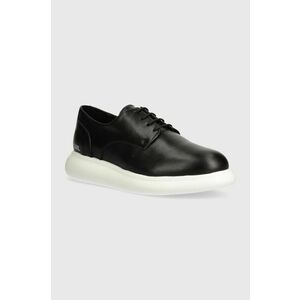 Karl Lagerfeld pantofi de piele GRANBY barbati, culoarea negru, KL22330 imagine