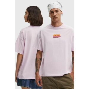 Converse tricou din bumbac culoarea roz, cu imprimeu, 10026466-A03 imagine