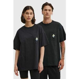 Converse tricou din bumbac culoarea negru, cu imprimeu, 10026445-A01 imagine