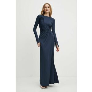 Victoria Beckham rochie culoarea albastru marin, maxi, evazati, 1324JDR005610A imagine