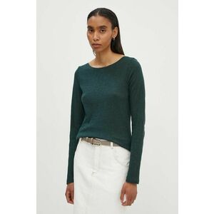 Marc O'Polo longsleeve din bumbac culoarea verde, 406226152199 imagine