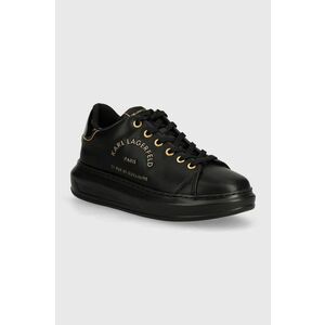 Karl Lagerfeld sneakers din piele KAPRI culoarea negru, KL62539F imagine