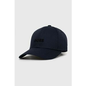 BOSS șapcă de baseball din bumbac culoarea albastru marin, cu imprimeu, 50519889 imagine